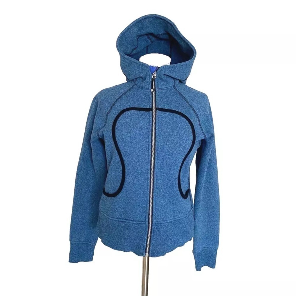 Lululemon Scuba Full Zip Hoodie Blue Size 8